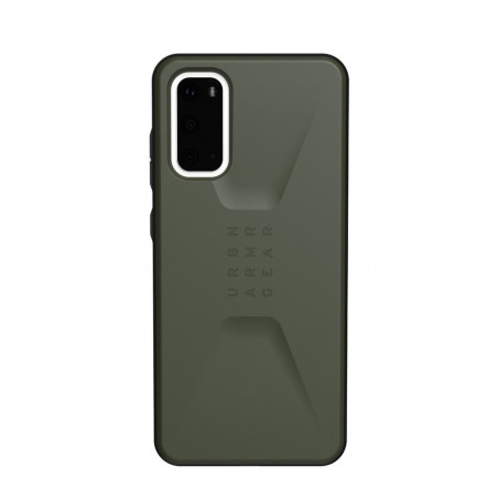 Civilian, olive drab auf Samsung Galaxy S20 UAG Urban Armor Gear Gehärtete Abdeckung Grün