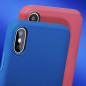 Silicone Lite auf Apple iPhone X FORCELL Silikonhülle Blau
