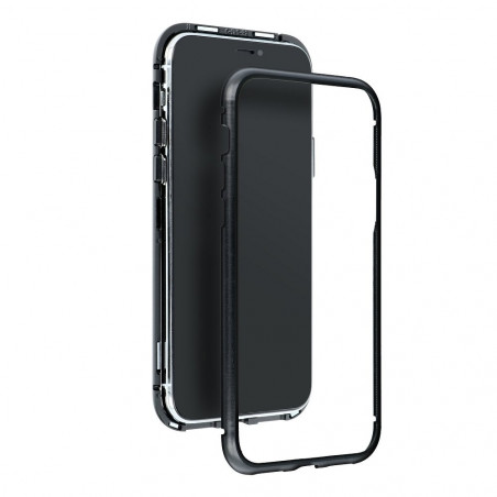 MAGNETO auf Apple iPhone XR Silikon-Handyhülle Schwarz