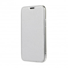 ELECTRO BOOK auf Samsung Galaxy S20 Plus FORCELL Etui aus 100% Naturleder & TPU Silber