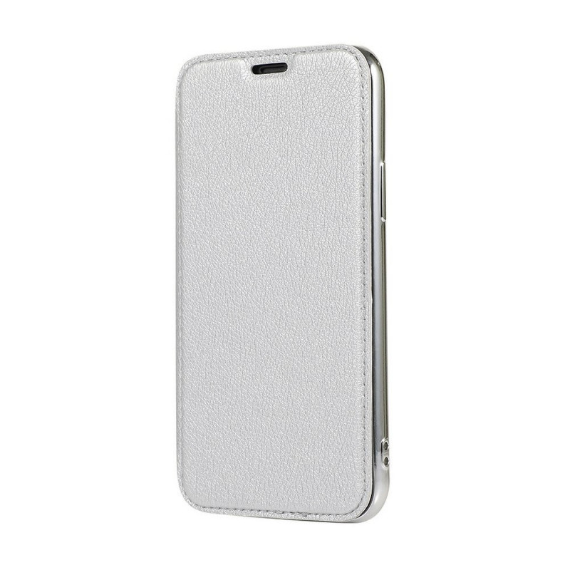 ELECTRO BOOK auf Samsung Galaxy S20 Plus FORCELL Etui aus 100% Naturleder & TPU Silber