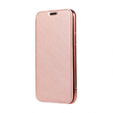 ELECTRO BOOK auf Samsung Galaxy S20 FORCELL Etui aus 100% Naturleder & TPU Gold