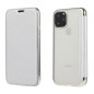 ELECTRO BOOK auf Apple iPhone 11 Pro Max FORCELL Etui aus 100% Naturleder & TPU Silber
