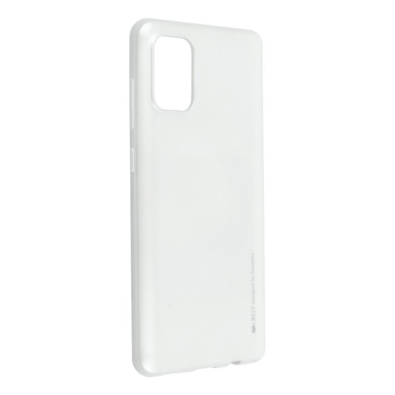 i-Jelly auf Samsung Galaxy A71 MERCURY Abdeckung TPU Silber