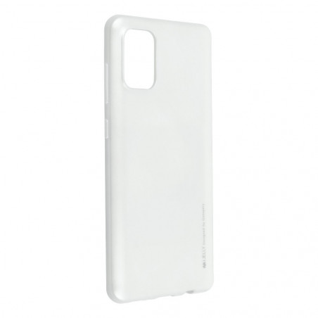 i-Jelly auf Samsung Galaxy A71 MERCURY Abdeckung TPU Silber