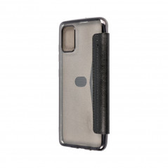 ELECTRO BOOK auf Samsung Galaxy A51 FORCELL Etui aus 100% Naturleder & TPU Schwarz