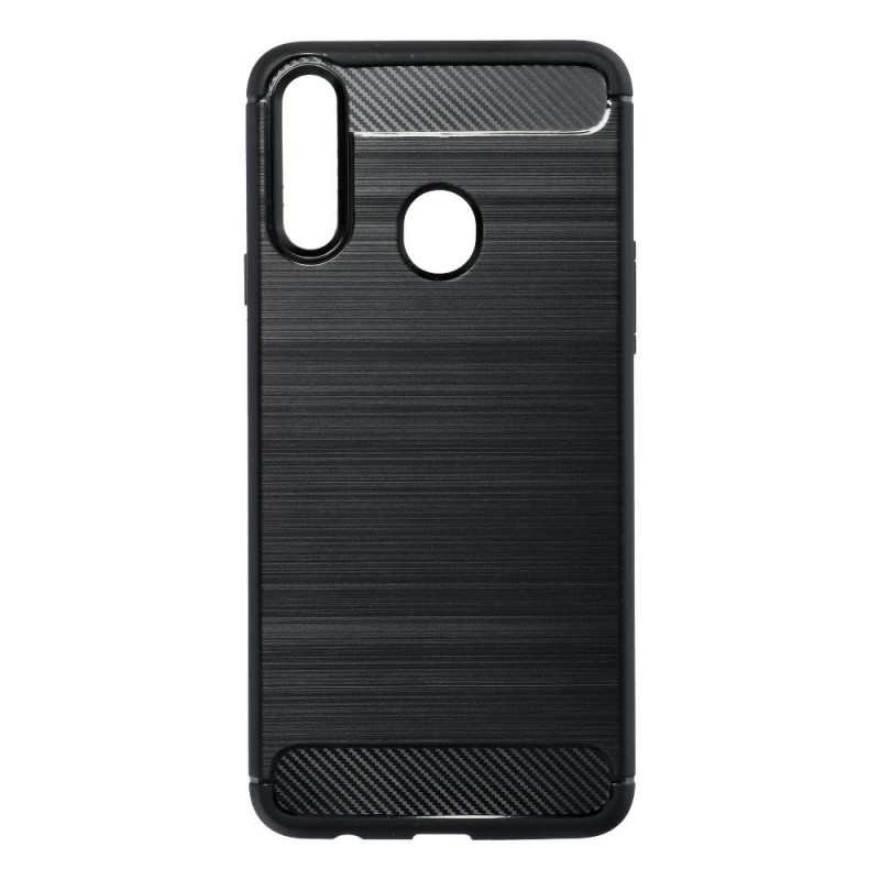 Samsung Galaxy A21s Hülle Carbon Elegant  Schwarz