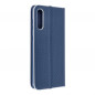 Samsung Galaxy A71 LTE Book Handytaschen LUNA Book Carbon Kohlenstoff-Faser, Elegant  Blau