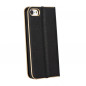 Samsung Galaxy A71 LTE Book Handytaschen LUNA Book Gold Elegant  Schwarz