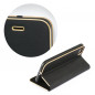 Samsung Galaxy A71 LTE Book Handytaschen LUNA Book Gold Elegant  Schwarz