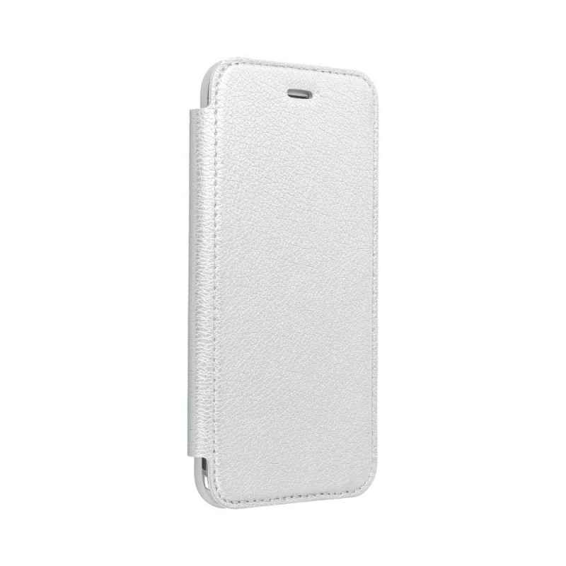 ELECTRO BOOK auf Samsung Galaxy S20 FORCELL Etui aus 100% Naturleder & TPU Silber