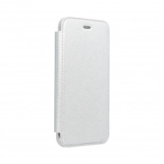 ELECTRO BOOK auf XIAOMI Redmi Note 8T FORCELL Etui aus 100% Naturleder & TPU Silber