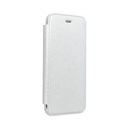 ELECTRO BOOK auf XIAOMI Redmi Note 8T FORCELL Etui aus 100% Naturleder & TPU Silber