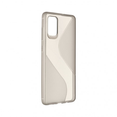 S-CASE auf Samsung Galaxy A71 FORCELL Abdeckung TPU Schwarz