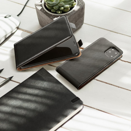 Apple iPhone 8 Flip Handytaschen Slim Flexi Fresh Schwarz