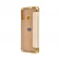 ELECTRO BOOK auf Huawei P40 Lite E FORCELL Etui aus 100% Naturleder & TPU Gold