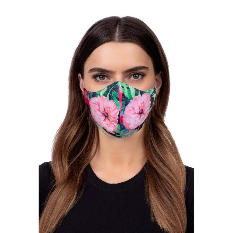 Face mask - flower Mehrfarben