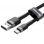 USB kabel Cafule Type C 3A 1M gray+black Schwarz