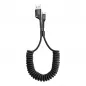 Fish eye Spring Type C 2A 1m Schwarz