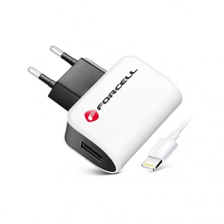 Travel Charger for iPhone 8-pin + cable Weiß
