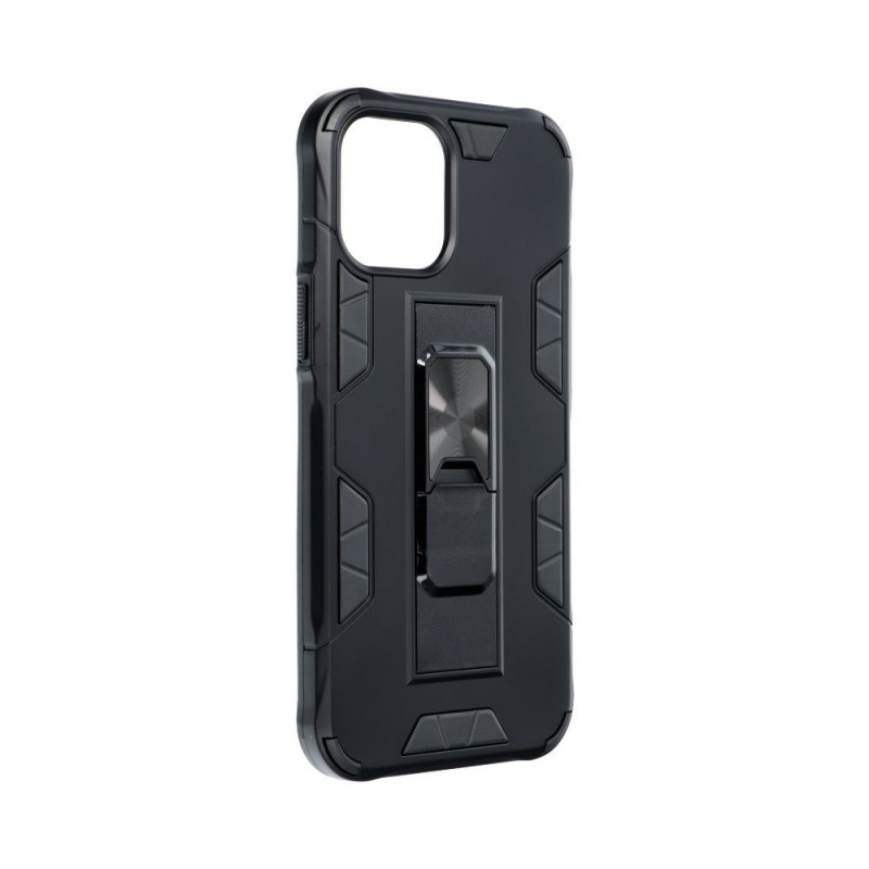 DEFENDER auf Apple iPhone 12 Pro Max FORCELL Gehärtete Abdeckung Schwarz
