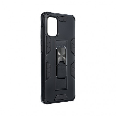 DEFENDER auf Samsung Galaxy A71 FORCELL Gehärtete Abdeckung Schwarz