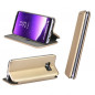 Book Elegance auf Samsung Galaxy A42 5G FORCELL Brieftaschenetui Gold