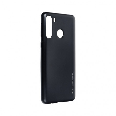 i-Jelly auf Samsung Galaxy A21 MERCURY Abdeckung TPU Schwarz