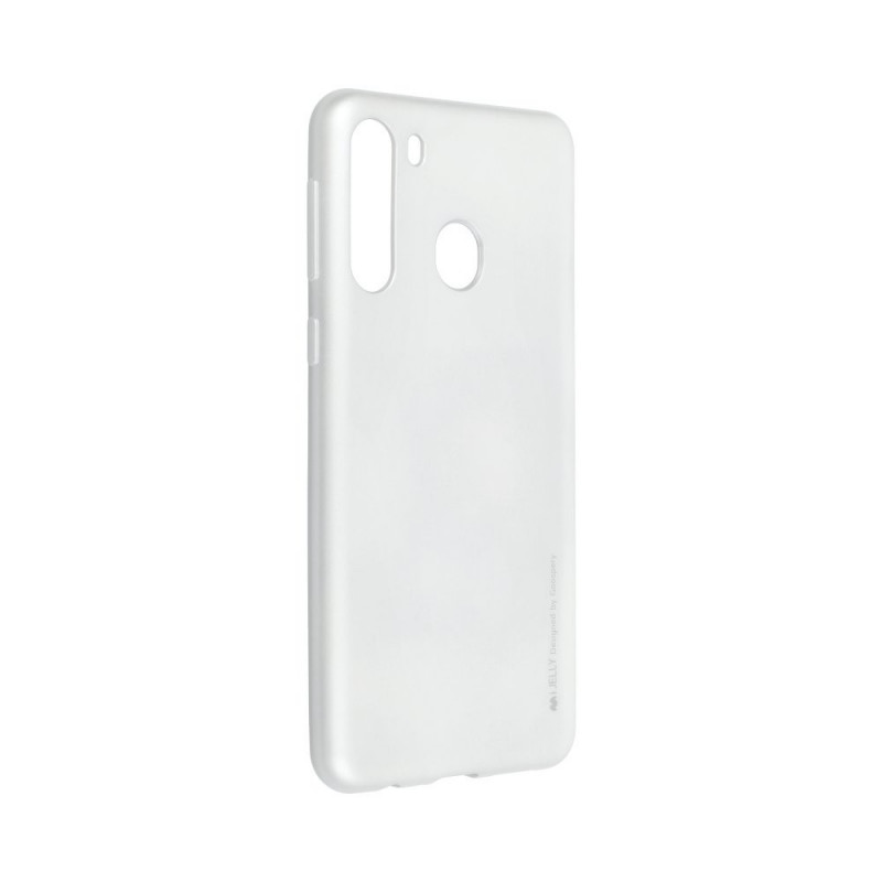 i-Jelly auf Samsung Galaxy A21 MERCURY Abdeckung TPU Silber