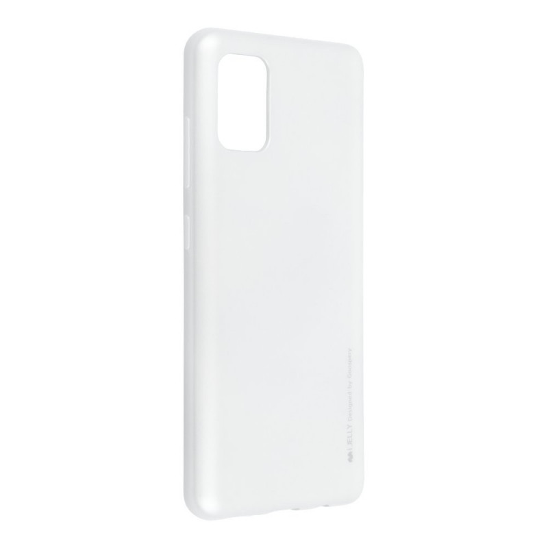 i-Jelly auf Samsung Galaxy A41 MERCURY Abdeckung TPU Silber