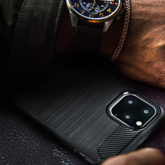Samsung Galaxy M31s Hülle Carbon Elegant  Schwarz