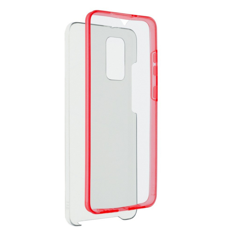 360 Full Cover auf Samsung Galaxy A42 5G FORCELL Abdeckung TPU Rot
