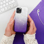 Samsung Galaxy A12 Hülle Shining Transparent und violett