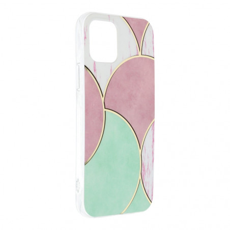 Marble cosmo auf Apple iPhone 12 FORCELL Abdeckung TPU Mehrfarben