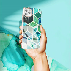 Marble cosmo auf Apple iPhone 12 FORCELL Abdeckung TPU Mehrfarben