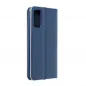 Samsung Galaxy S21 5G Book Handytaschen LUNA Book Carbon Kohlenstoff-Faser, Elegant  Blau