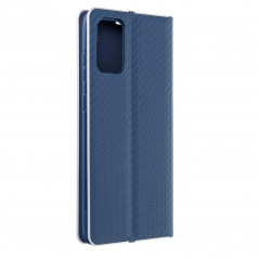 Samsung Galaxy S21 Plus 5G Book Handytaschen LUNA Book Carbon Kohlenstoff-Faser, Elegant  Blau