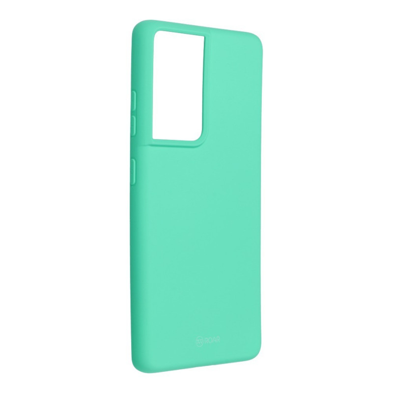 Colorful Jelly Case auf Samsung Galaxy S21 Ultra 5G Roar Abdeckung TPU Grün