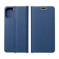 Samsung Galaxy A72 LTE Book Handytaschen LUNA Book Carbon Kohlenstoff-Faser, Elegant  Blau