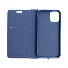 Samsung Galaxy A72 LTE Book Handytaschen LUNA Book Carbon Kohlenstoff-Faser, Elegant  Blau