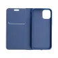 Samsung Galaxy A72 LTE Book Handytaschen LUNA Book Carbon Kohlenstoff-Faser, Elegant  Blau