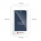 Samsung Galaxy A72 LTE Book Handytaschen LUNA Book Carbon Kohlenstoff-Faser, Elegant  Blau