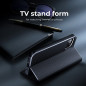 Samsung Galaxy A32 5G Book Handytaschen LUNA Book Carbon Kohlenstoff-Faser, Elegant  Schwarz