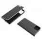 XIAOMI Redmi Note 10 5G Book Handytaschen LUNA Book Carbon Kohlenstoff-Faser, Elegant  Schwarz