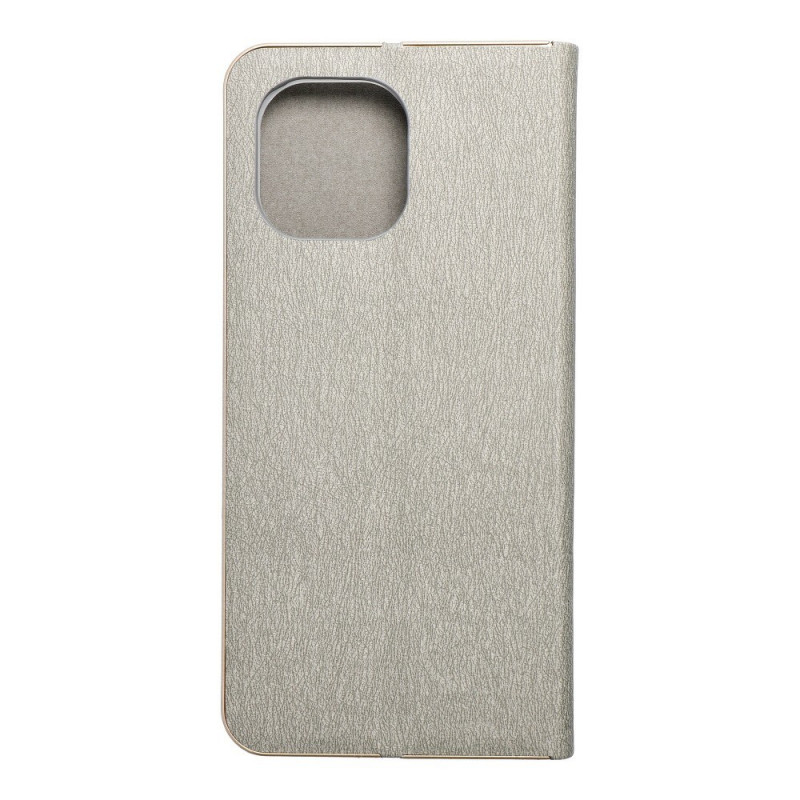 LUNA Book Gold auf XIAOMI Mi 11 FORCELL Brieftaschenetui Silber