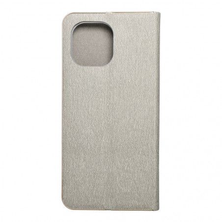 LUNA Book Gold auf XIAOMI Mi 11 FORCELL Brieftaschenetui Silber
