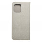 LUNA Book Gold auf XIAOMI Mi 11 FORCELL Brieftaschenetui Silber