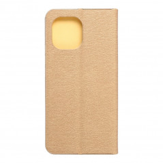 LUNA Book Gold auf XIAOMI Mi 11 FORCELL Brieftaschenetui Gold