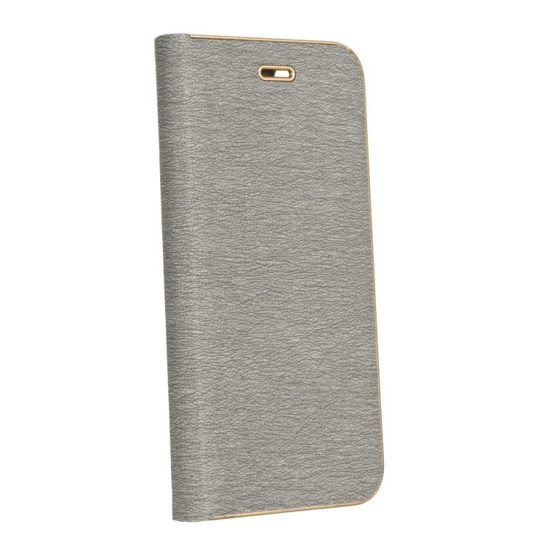 LUNA Book Gold auf XIAOMI Redmi Note 10 5G FORCELL Brieftaschenetui Silber