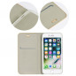 LUNA Book Gold auf XIAOMI Redmi Note 10 5G FORCELL Brieftaschenetui Silber